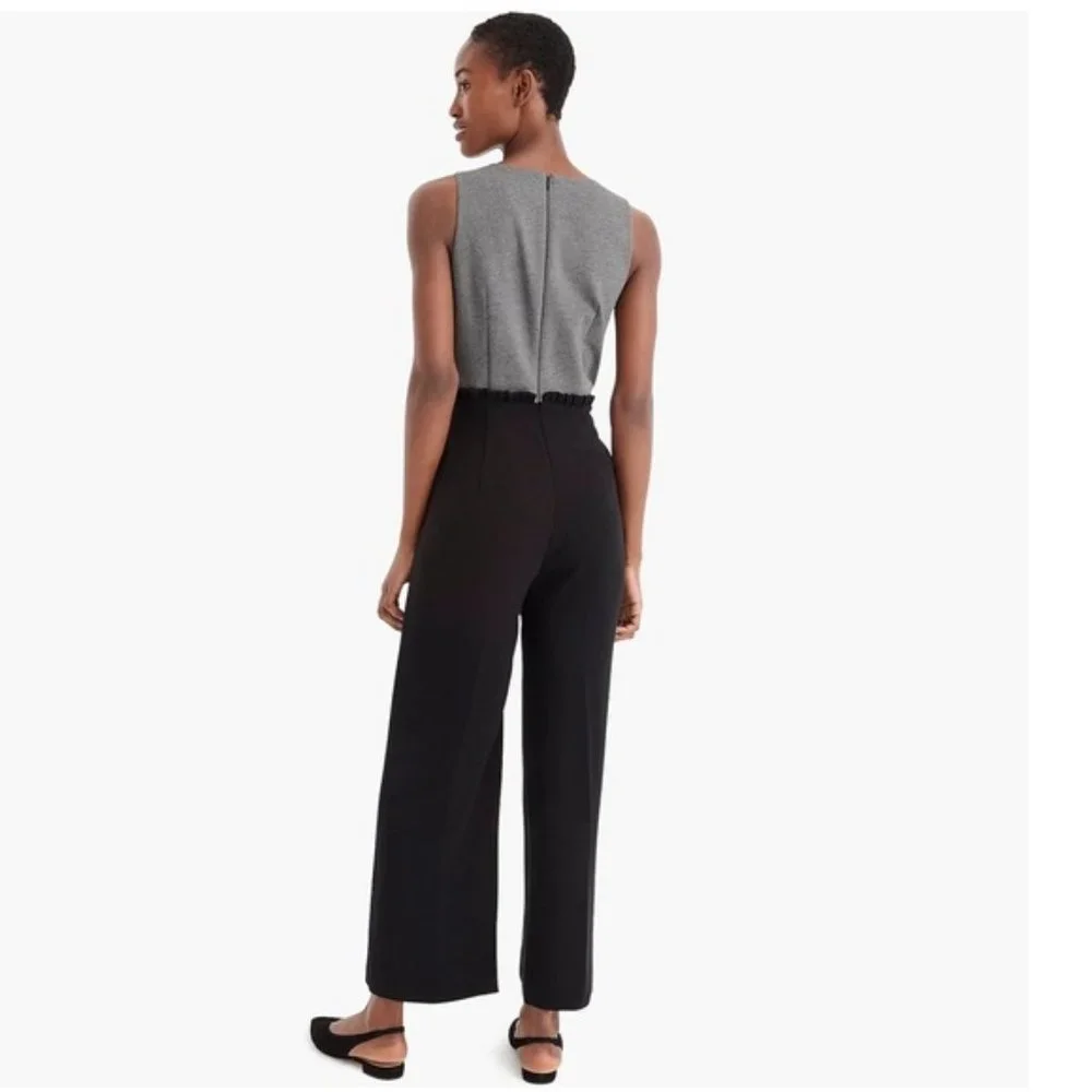 J. Crew Wide Leg Combo Jumpsuit Size 6